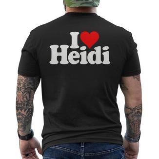 Ich Liebe Heidi Ich Liebe Heidi T-Shirt mit Rückendruck - Geschenkecke
