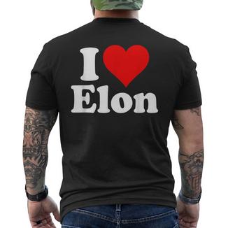 J'aime Heart Elon En Caroline Du Nord T-shirt imprimé au dos - Cadeauxyz