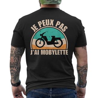 Je Peux Pas J’Ai Mobylette Humour Drôle Mobylette Mobeur T-shirt imprimé au dos - Cadeauxyz
