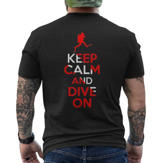 Keep Calm Dive On Plongéeous-Marine Cadeau T-shirt imprimé au dos - Cadeauxyz