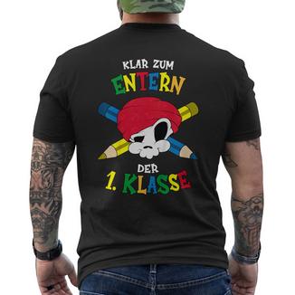 Kinder Kita Abgänger 2025 Kindergarten Abschluss Einschulung Junge T-Shirt mit Rückendruck - Geschenkecke