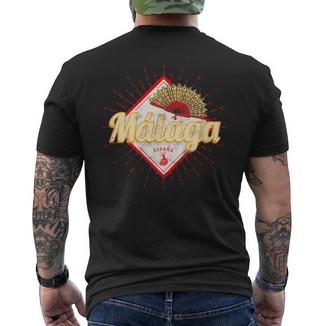 Malaga Andalousie Espagne Rétro Flamencointageouvenir T-shirt imprimé au dos - Cadeauxyz