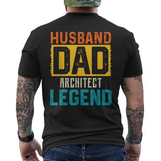 Marito Papà Architetto Leggenda Festa Del Papà Architetti T-shirt da uomo con stampa posteriore - Novitaregali
