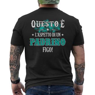 Miglior Padrino Del Mondouper Regalo Festa Del Papà T-shirt da uomo con stampa posteriore - Novitaregali