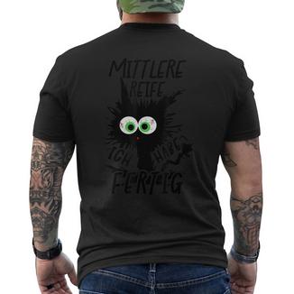 Mittlere Reife Ich Habe Fertig 2025 Mittlere Reife Geschafft T-Shirt mit Rückendruck - Geschenkecke