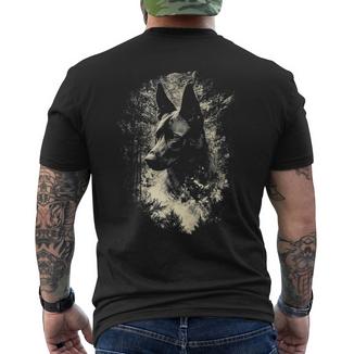Œuvre D'art Graphique Pour Chien Malinois Belge T-shirt imprimé au dos - Cadeauxyz