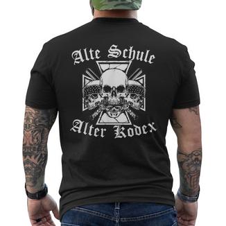 Oldchool Old Code T-Shirt mit Rückendruck - Seseable