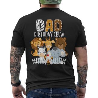 Papà Compleanno Crewafari Jungle Zoo Animali Bday Party T-shirt da uomo con stampa posteriore - Novitaregali