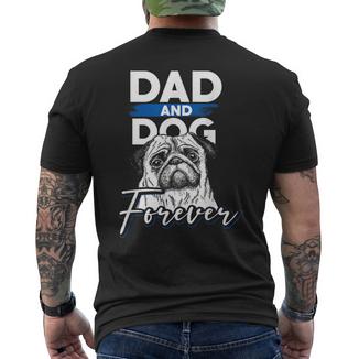 Papà E Cane Perempre Carlino T-shirt da uomo con stampa posteriore - Novitaregali