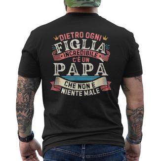 Papa Figlia Padre Festa Del Papà Regalo Per Papà Da Figlia T-shirt da uomo con stampa posteriore - Novitaregali