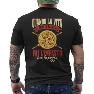 Pizzaioli Divertente Pizzaiolo Uomo Festa Del Papà T-shirt da uomo con stampa posteriore - Novitaregali
