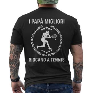 Tennis Tennista Papà Migliori T-shirt da uomo con stampa posteriore - Novitaregali