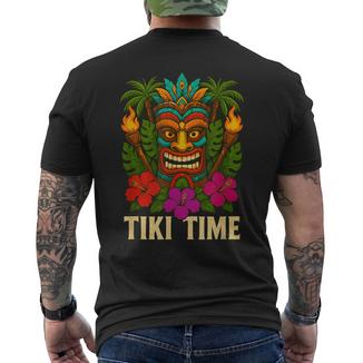 Tiki Time Luau Party Tropischeommerstimmung T-Shirt mit Rückendruck - Geschenkecke