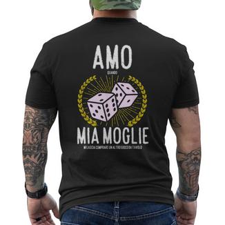 Vestiti Divertenti Giochi Da Tavola Dado Papà Marito Adulti T-shirt da uomo con stampa posteriore - Novitaregali