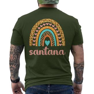 Santana Avec Nom De Père Noël T-shirt imprimé au dos - Cadeauxyz