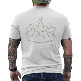 Carpenter's Craft Guildignymbol On Chest T-Shirt mit Rückendruck - Seseable