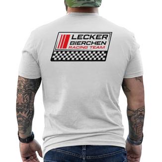 Lecker Bierchen Racing Team T-Shirt mit Rückendruck - Geschenkecke