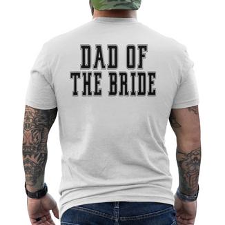 Papà Dellaposa Padre Dellaposa Papà Figlia Matrimonio T-shirt da uomo con stampa posteriore - Novitaregali