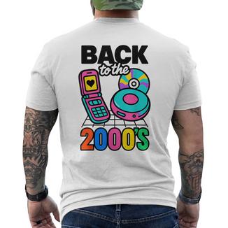 Retro Nostalgie Party Geschenk Zurück In Die 2000Er Jahre T-Shirt mit Rückendruck - Geschenkecke