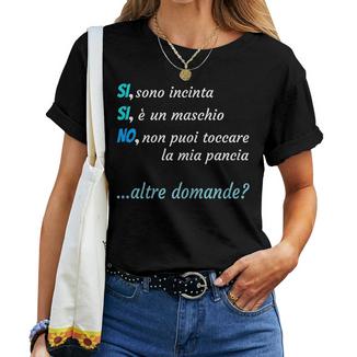 Siono Incinta Annuncio Gravidanza Nonni Futura Mamma Papà Maglietta da donna - Novitaregali