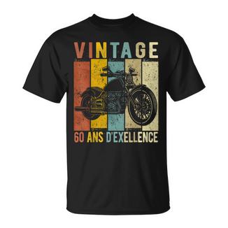 60 Ans Anniversaire Moto Motardintage Cadeau T-Shirt - Cadeauxyz