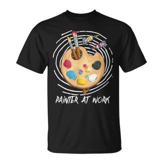 Artista Paleta De Arte Pincel Pintor Pintura Camiseta unisex - Regaloses