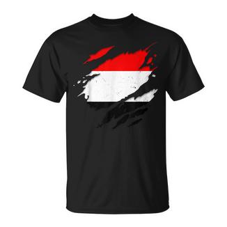 Bandera De Yemen Rasgada Camiseta unisex - Regaloses
