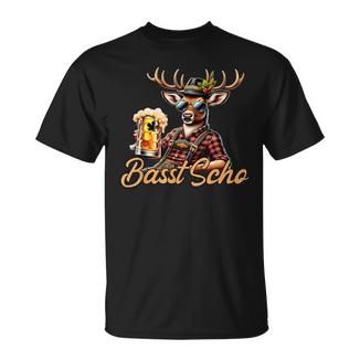 Basstcho Bayern Lustig Oktoberfest Freistaat Tracht T-Shirt - Geschenkecke