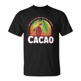 Cacao Rétro Pour Les Amateurs De Chocolat Et Les Gourmets Cadeau-T T-Shirt - Cadeauxyz