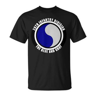 Cadeauétérinaire Bleu Et Gris De La Garde Nationale De La 29E Division D'infanterie T-Shirt - Cadeauxyz