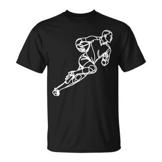 Dibujo De Chico De Rugby Para Niños Camiseta unisex - Regaloses