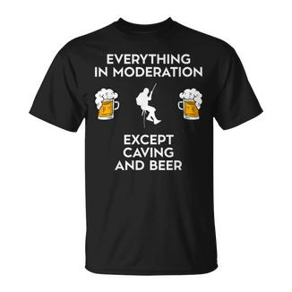 Espeleología Espeleología Baches Y Cerveza Camiseta unisex - Regaloses