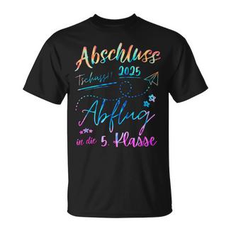 Graduation Primarychool 2025 Colourful Motifchool Leavers T-Shirt - Seseable