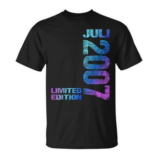 Juli 2007 Junge Mädchen 18 Geburtstag Limited Edition 18 T-Shirt - Geschenkecke