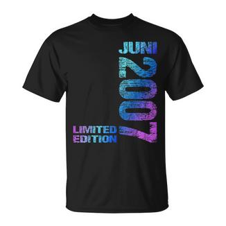 Juni 2007 Junge Mädchen 18 Geburtstag Limited Edition 18 T-Shirt - Geschenkecke