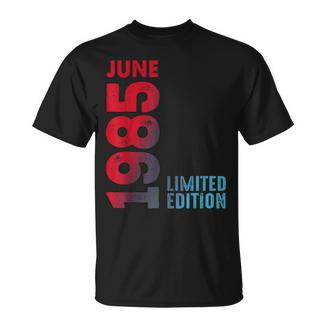 Junio 1985 Retro 1985Intage 1985 Año Legendario 1985 Camiseta unisex - Regaloses