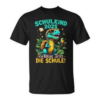 Kinderchulkind 2025 Dino T-Rex Cool Einschulung Erste Klasse T-Shirt - Geschenkecke
