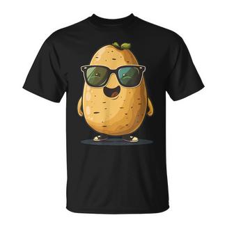 Lächelnde Kartoffel Mitonnenbrille Für Jungen Und Mädchen T-Shirt - Geschenkecke