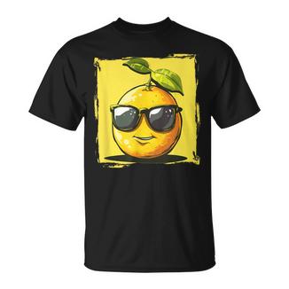 Lustigesommerfrucht Mit Dieseronnenbrille Zitronen-Kostüm T-Shirt - Geschenkecke