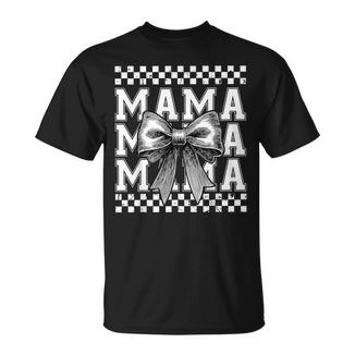 Mama Mommy Coquette Bow Happy Mother's Day Mom Life Vintage T-Shirt - Monsterry