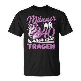 Männer Ab 40 Können Alles Tragen Lustige Geschenkidee Männer T-Shirt - Geschenkecke