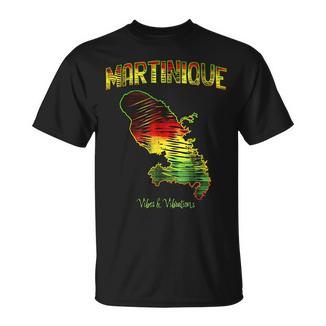 Martinique Rouge Jauneert Rasta Naturalibrations Reggae T-Shirt - Cadeauxyz
