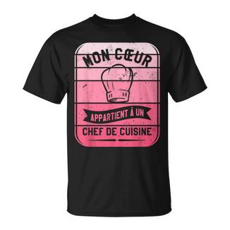 Mon Cœur Appartient À Un Chef De Cuisine T-Shirt - Cadeauxyz