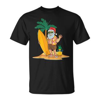 Navidad En Julio Divertido Papá Noeleranourf Hawaiano Camiseta unisex - Regaloses