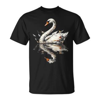 Œuvre D'art En Forme De Cygne T-Shirt - Cadeauxyz