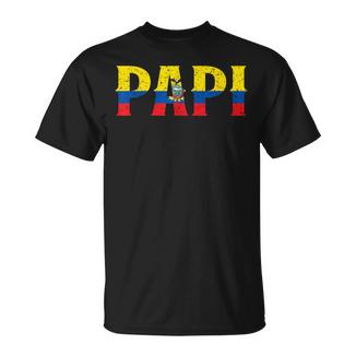 Papi Ecuadorian Flag Ecuador Festa Del Papà Orgoglio Patriottico Maglietta - Novitaregali