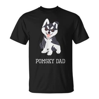 Pomsky Dad Partido Camiseta unisex - Regaloses