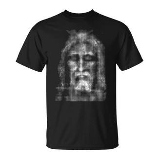 Santo Rostro De Jesús Desde Laábanaanta De Turín Fe Cristiana In Mangas Camiseta unisex - Regaloses