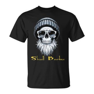 Skull Barbu Tête De Mort Crâne Barbe Cadeau T-Shirt - Cadeauxyz