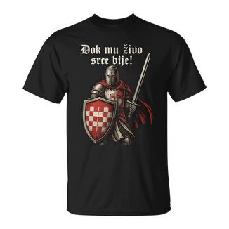 Stolzer Kroatischer Krieger Kroatischer Ritter T-Shirt - Geschenkecke